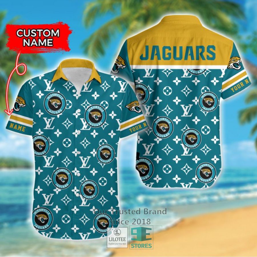 NFL Jacksonville Jaguars Louis Vuitton Custom Name Hawaiian Shirt 6