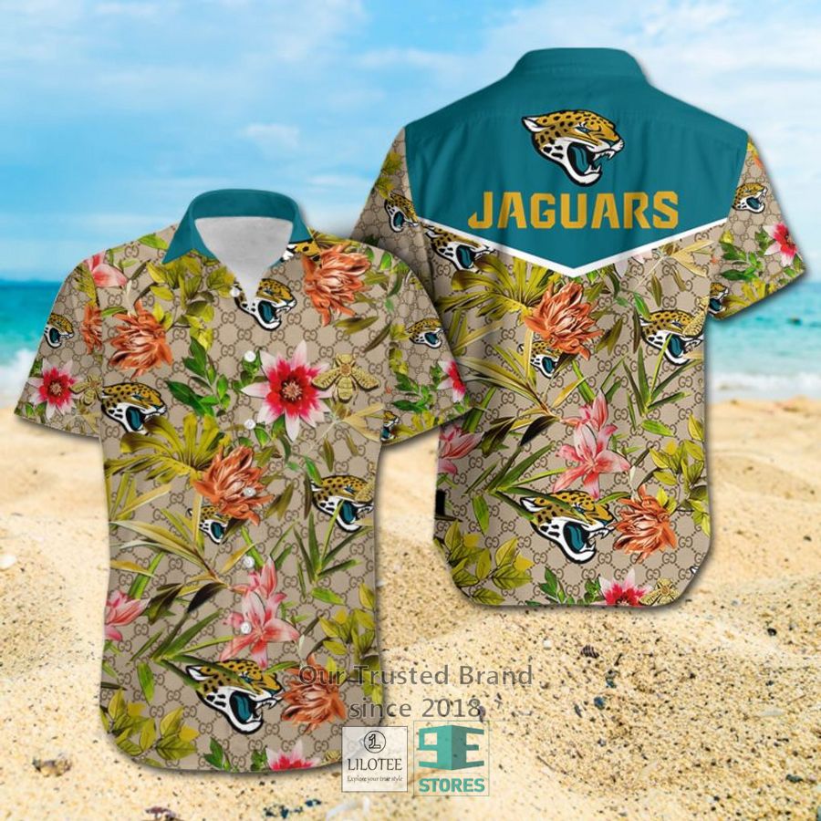 NFL Jacksonville Jaguars Louis Vuitton LV Hawaiian shirt, Short 6