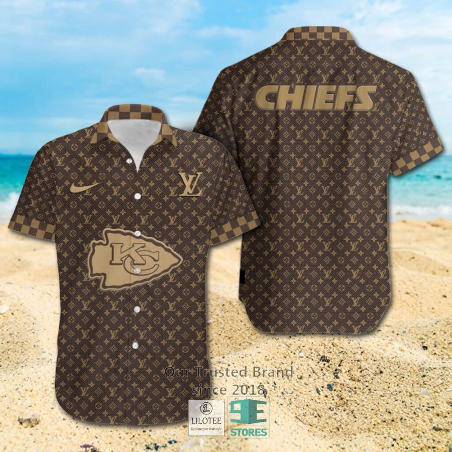 NFL Kansas City Chiefs Louis Vuitton Luxury Hawaiian shirt, Short 12