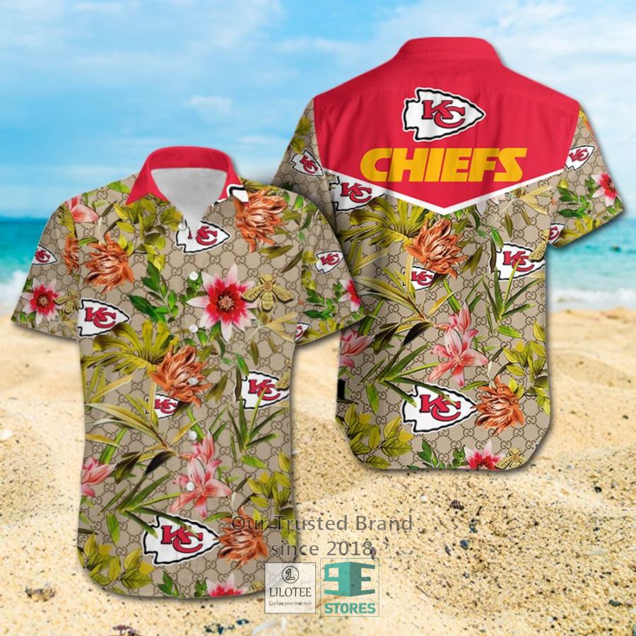 NFL Kansas City Chiefs Louis Vuitton LV Hawaiian shirt, Short 7