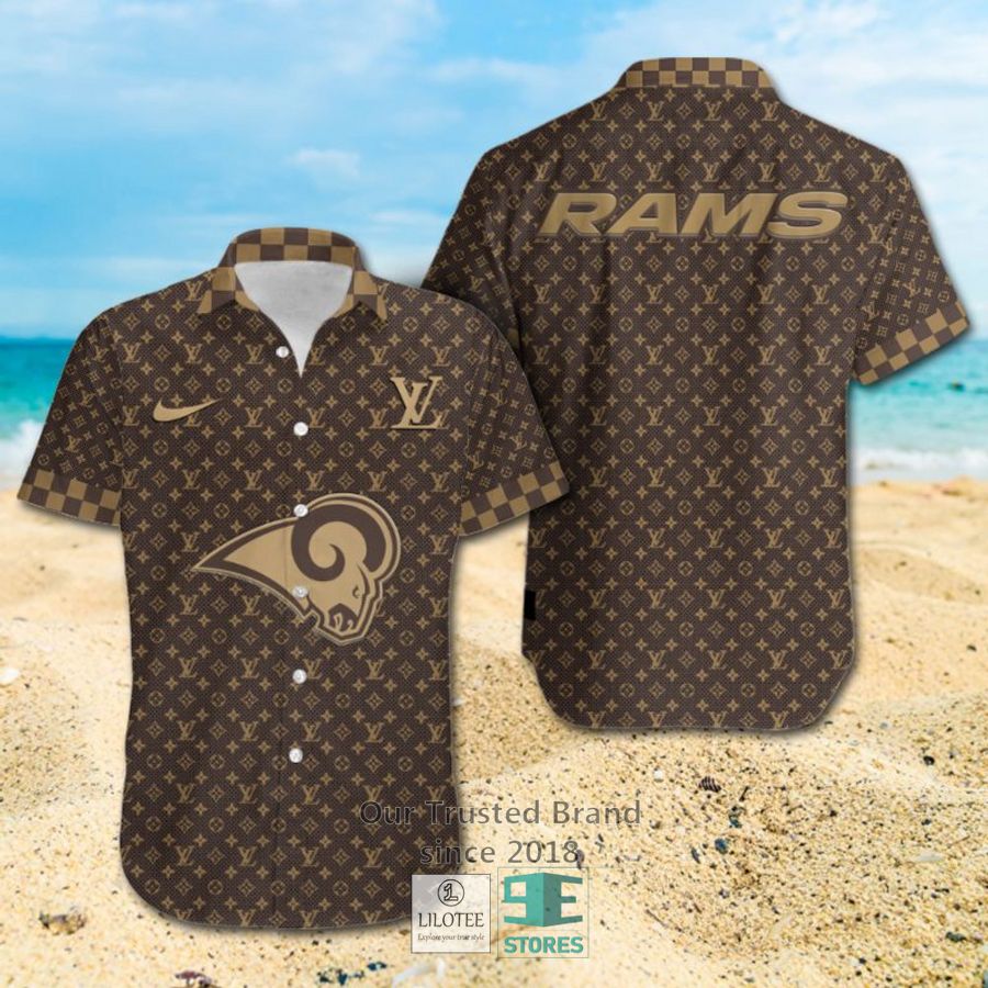 NFL Los Angeles Rams Louis Vuitton Luxury Hawaiian shirt, Short 13