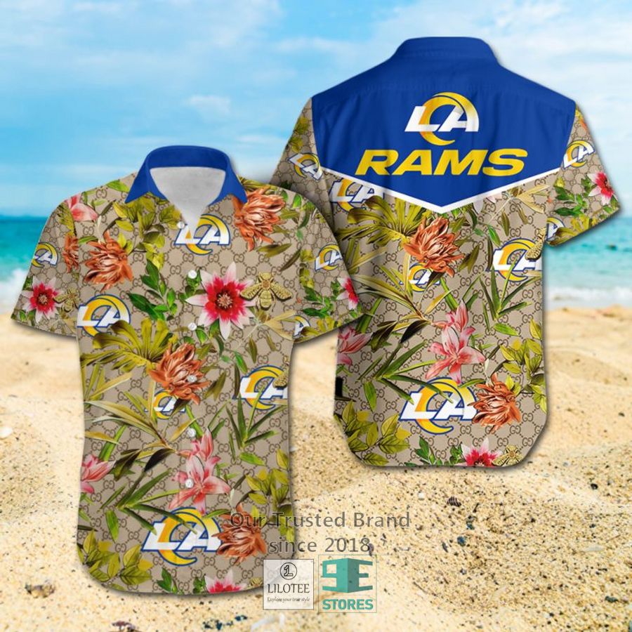 NFL Los Angeles Rams Louis Vuitton LV Hawaiian shirt, Short 7
