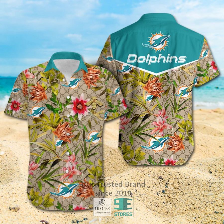 NFL Miami Dolphins Louis Vuitton LV Hawaiian shirt, Short 6