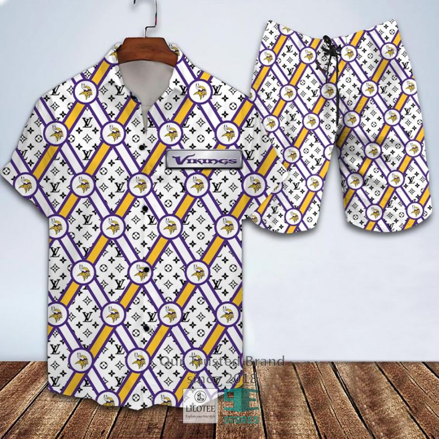 NFL Minnesota Vikings Louis Vuitton Hawaiian shirt, Short 12