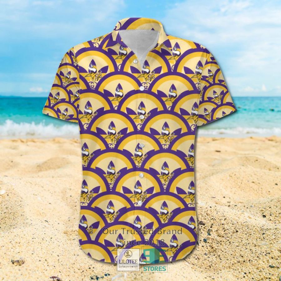 Alternative view of NFL Minnesota Vikings Luxury Hawaiian shirt, Short