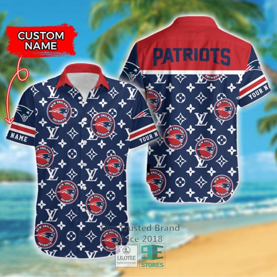 NFL New England Patriots Louis Vuitton Custom Name Hawaiian Shirt 7