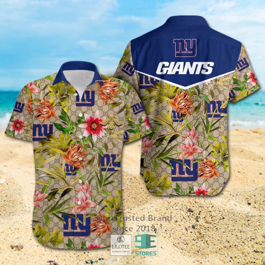 NFL New York Giants Louis Vuitton LV Hawaiian shirt, Short 6