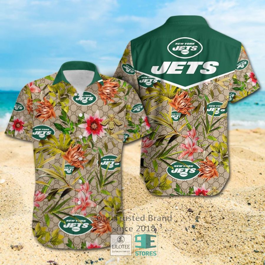 NFL New York Jets Louis Vuitton LV Hawaiian shirt, Short 6