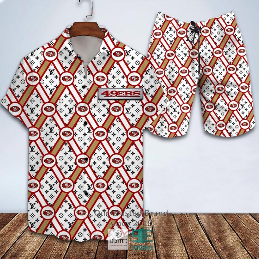 NFL San Francisco 49ers Louis Vuitton Hawaiian shirt, Short 13