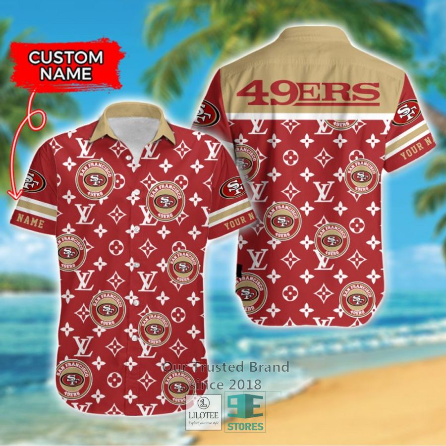 NFL San Francisco ers Louis Vuitton Custom Name Hawaiian Shirt 7
