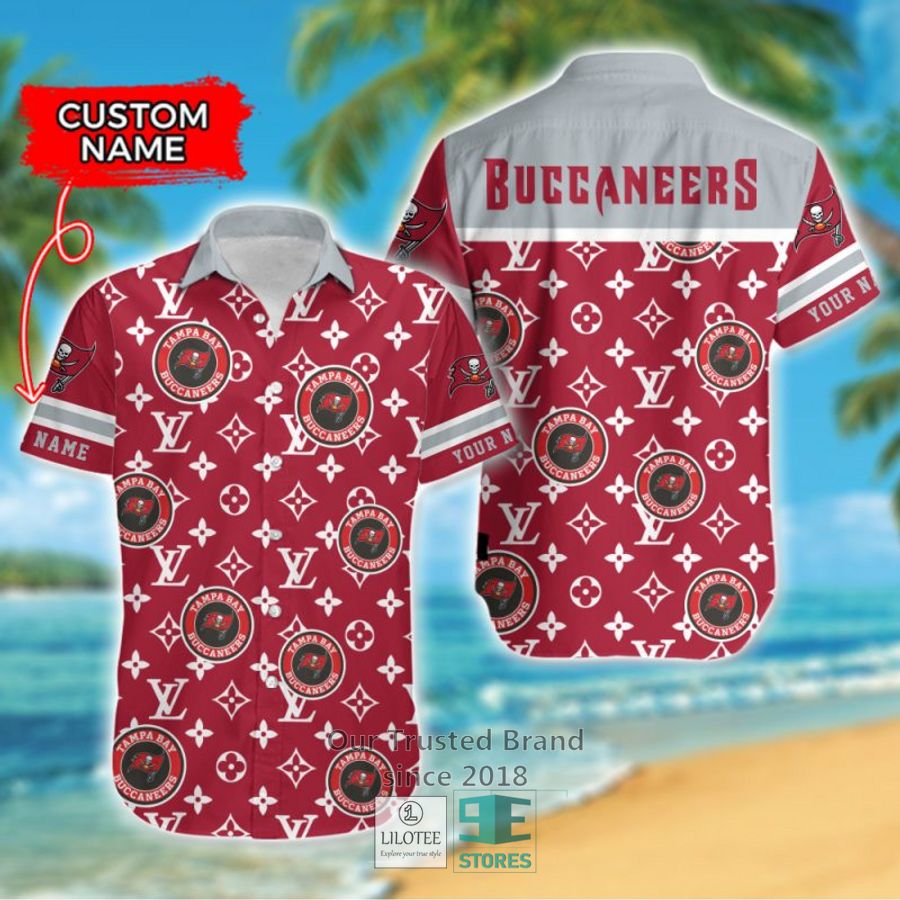 NFL Tampa Bay Buccaneers Louis Vuitton Custom Name Hawaiian Shirt 7