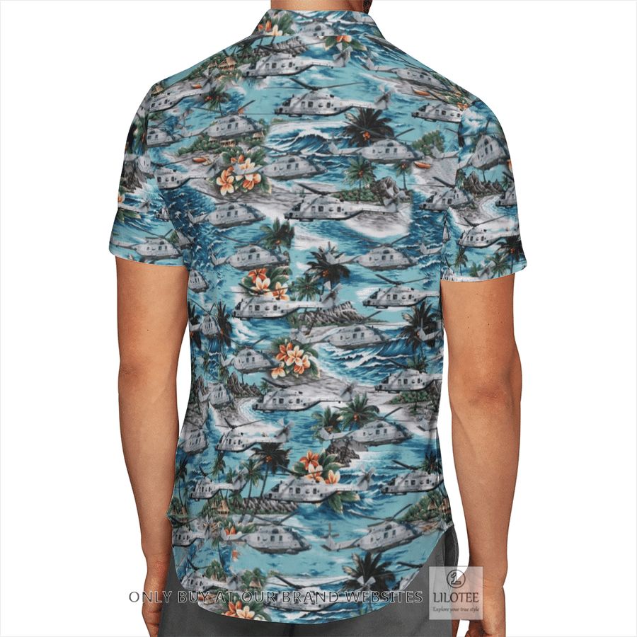 NHIndustries NH90 Caiman Marine French Navy Short Sleeve Hawaiian Shirt 5 NHIndustries NH90 Caiman Marine French Navy Short Sleeve Hawaiian Shirt - Image 5