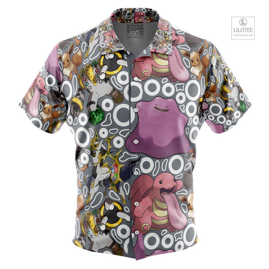 Normal Type Pokemon Short Sleeve Hawaiian Shirt 7