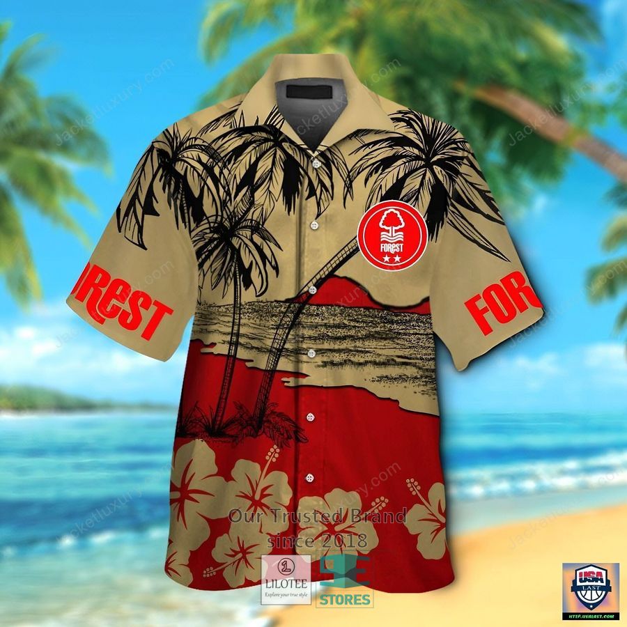 Nottingham Forest Coconut Hawaiian Shirt, Short 5