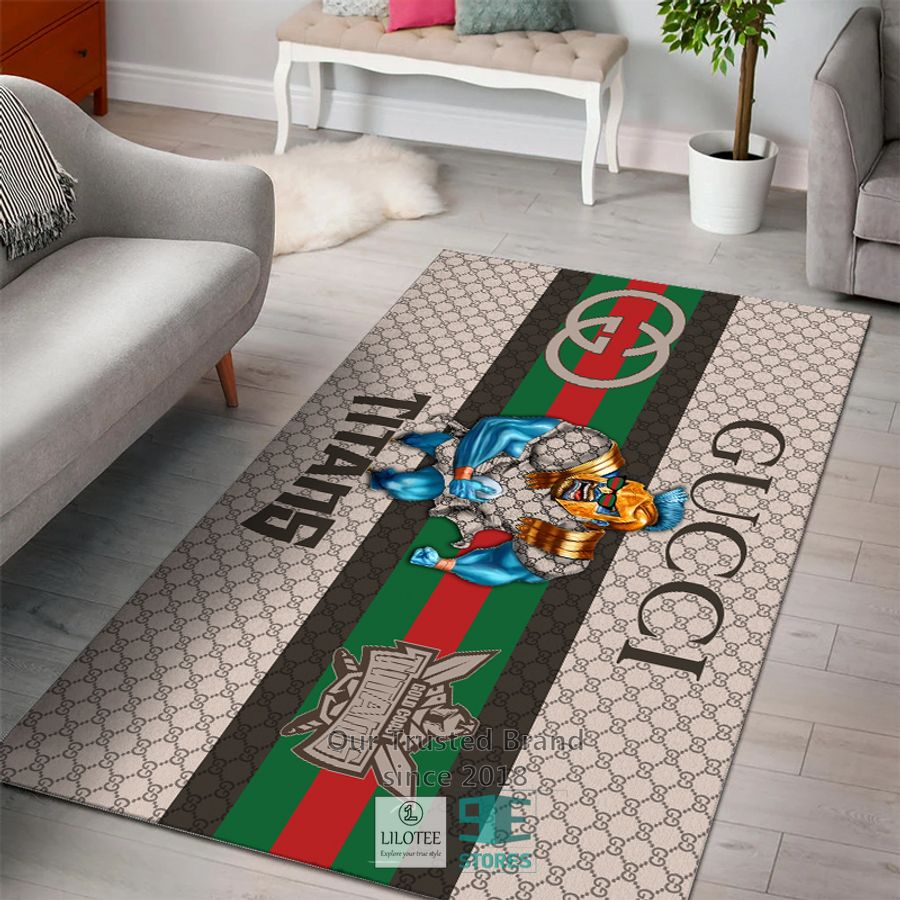 NRL Gold Coast Titans Mascot Gucci Rug Carpet & Doormat 3