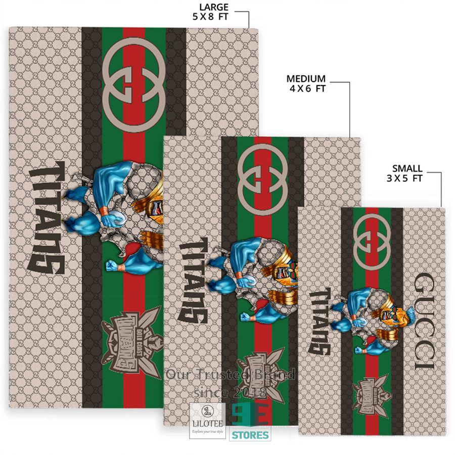 NRL Gold Coast Titans Mascot Gucci Rug Carpet & Doormat 10