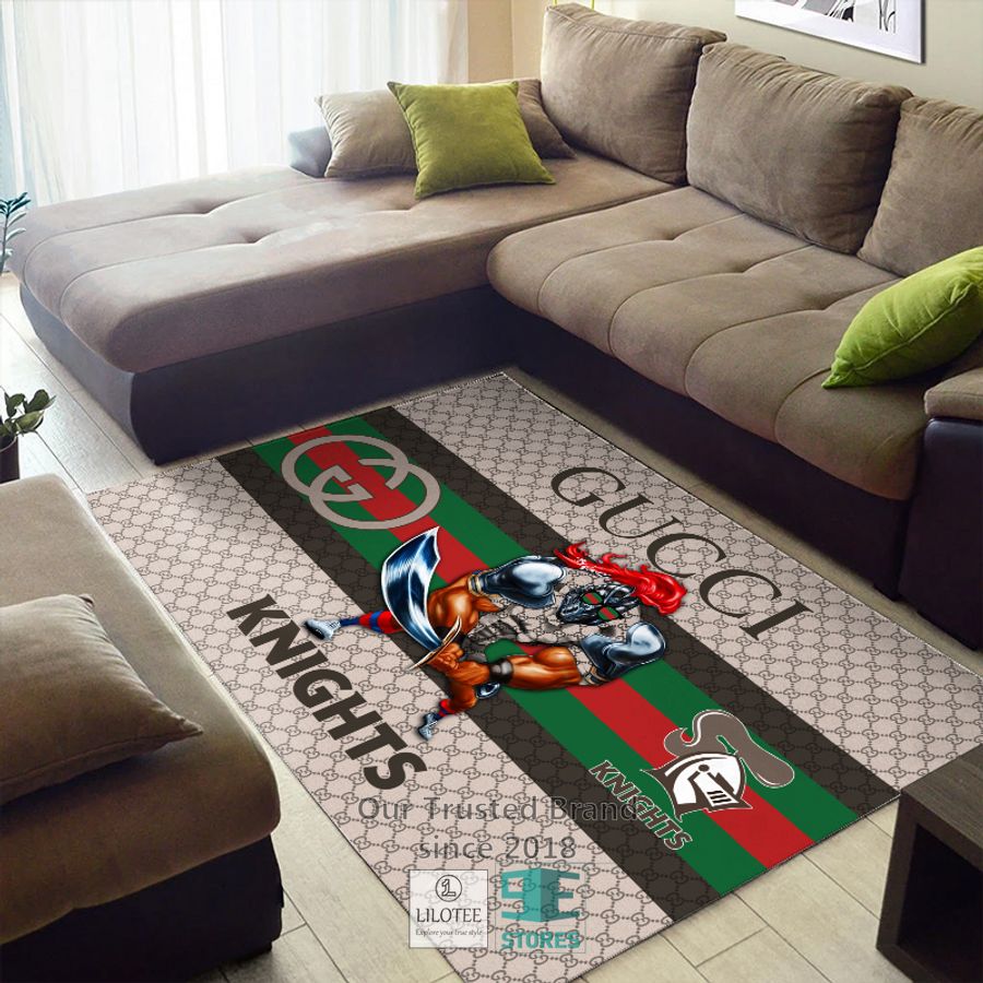 NRL Newcastle Knights Mascot Gucci Rug Carpet & Doormat 13