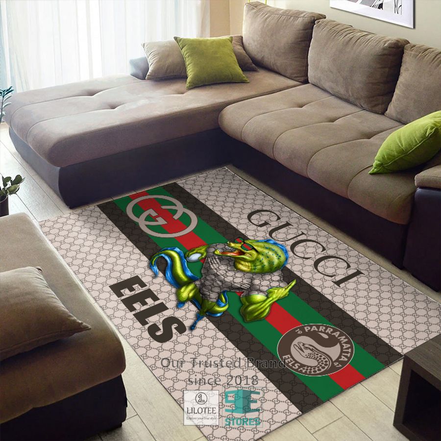 NRL Parramatta Eels Mascot Gucci Rug Carpet & Doormat 14