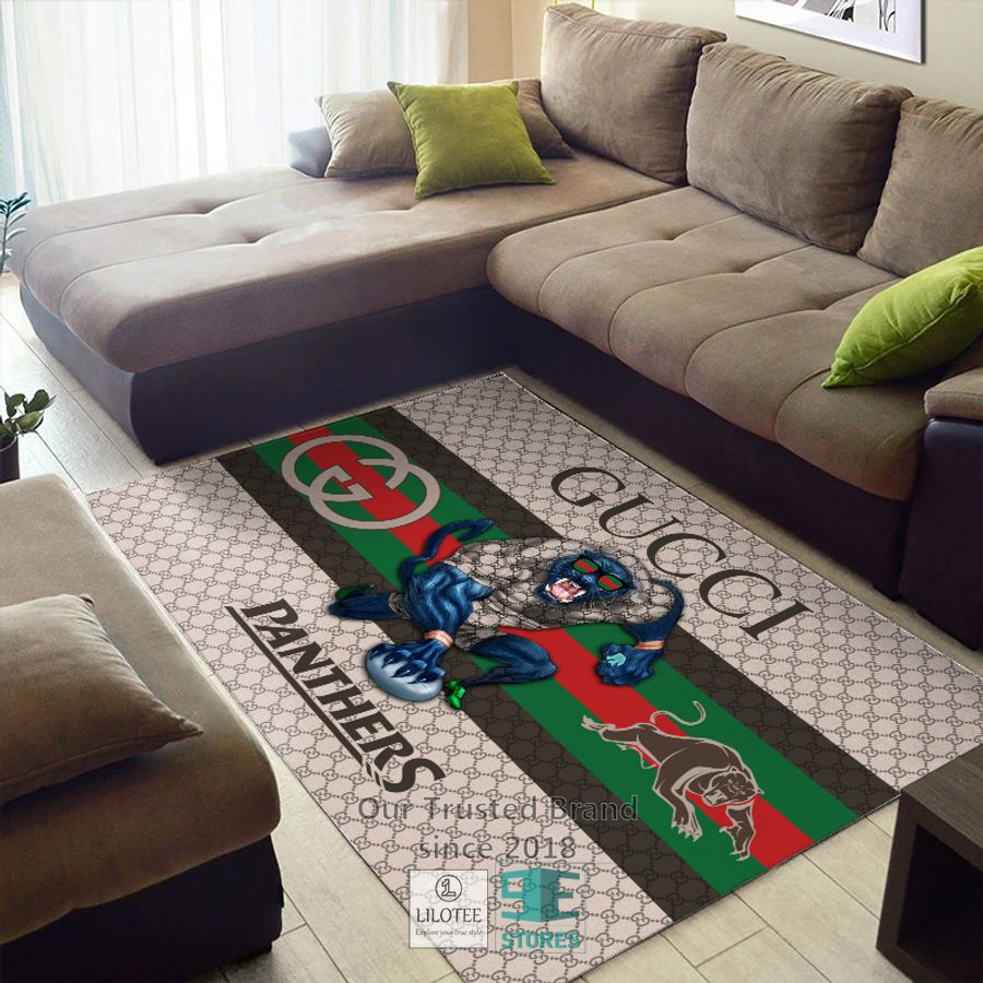 NRL Penrith Panthers Mascot Gucci Rug Carpet & Doormat 13