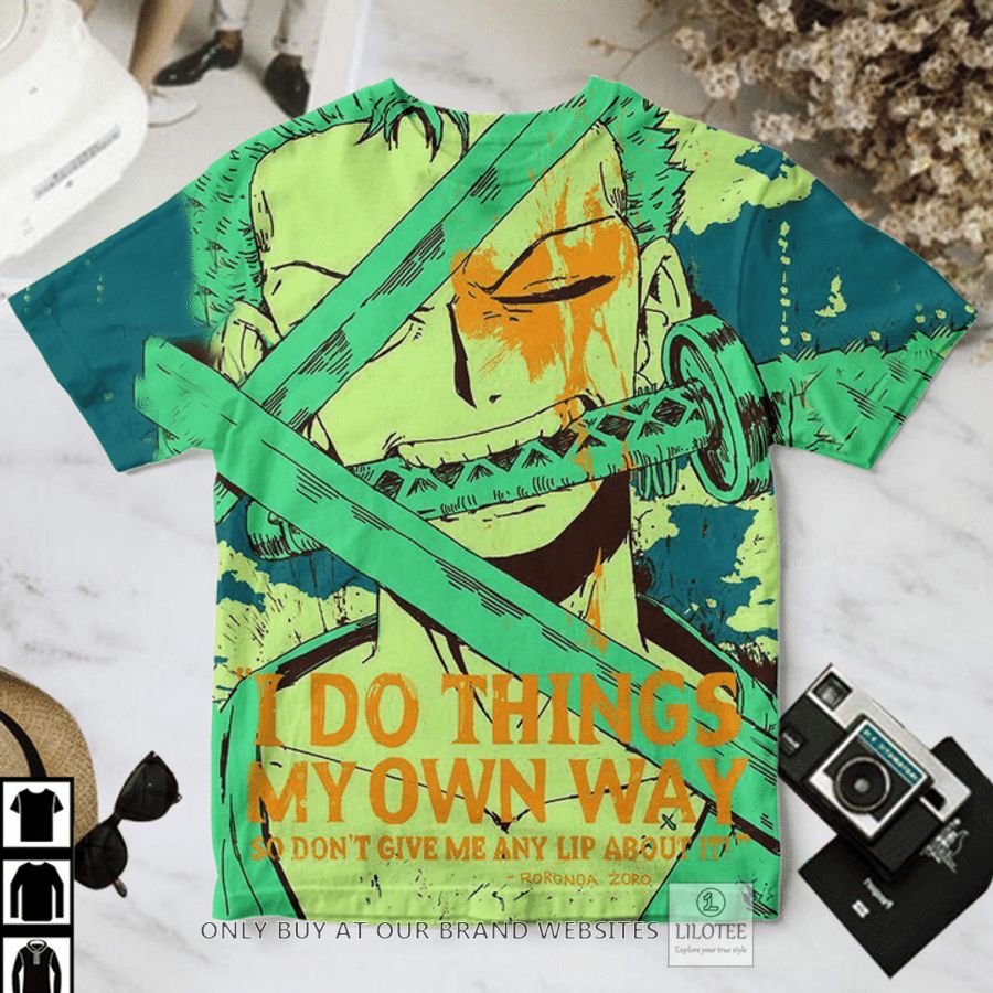 One Piece Roronoa Zoro I Do Things My Own Way T-Shirt 2