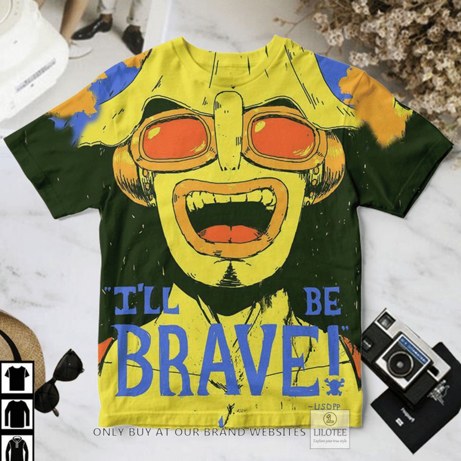One Piece Usopp It's Be Brave T-Shirt 2