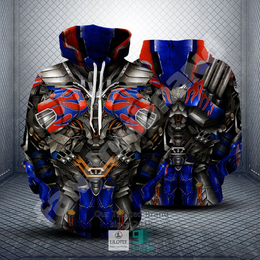 Optimus Transformer 3D Hoodie 6
