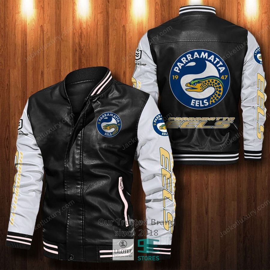 Parramatta Eels Bomber Leather Jacket 13