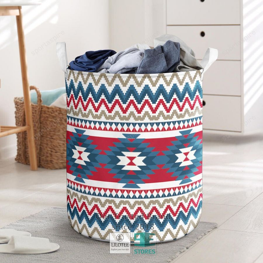 Pattern Native American Laundry Basket