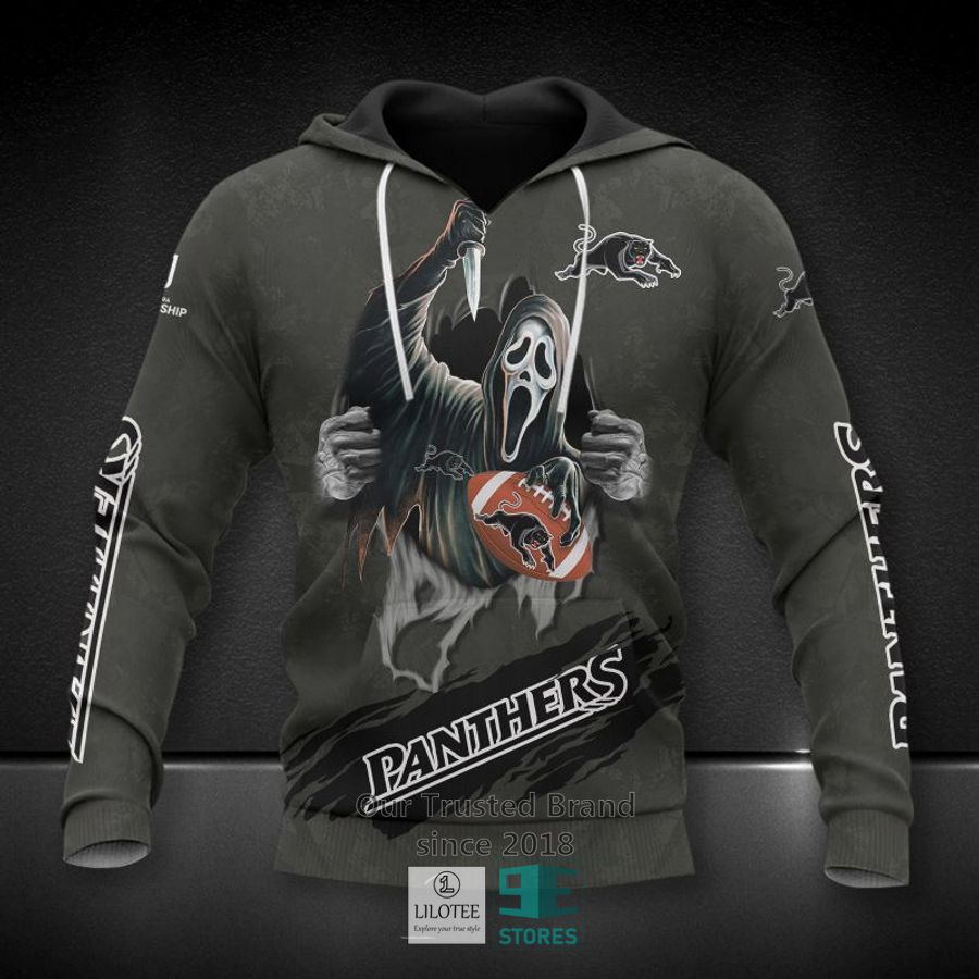 Penrith Panthers Iron Maiden Black Hoodie, Polo Shirt 18
