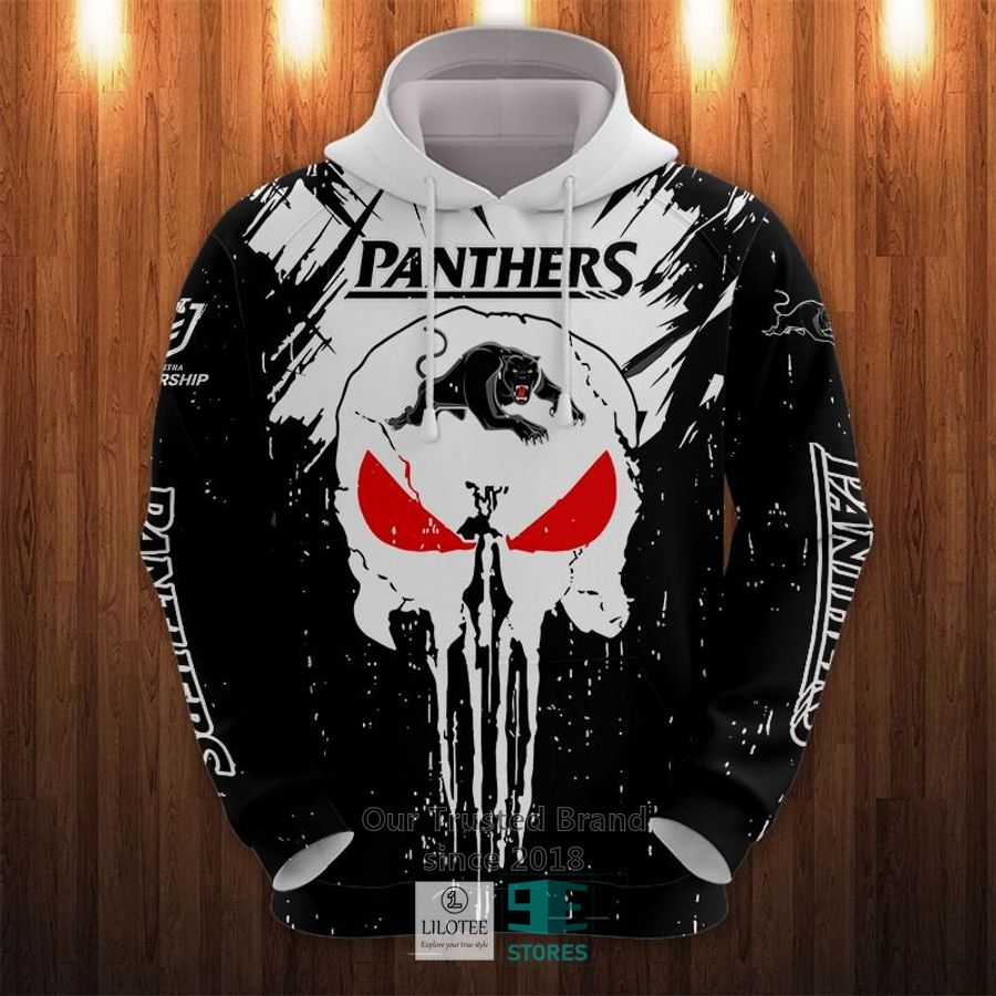Penrith Panthers Punisher Skull Hoodie, Polo Shirt 20