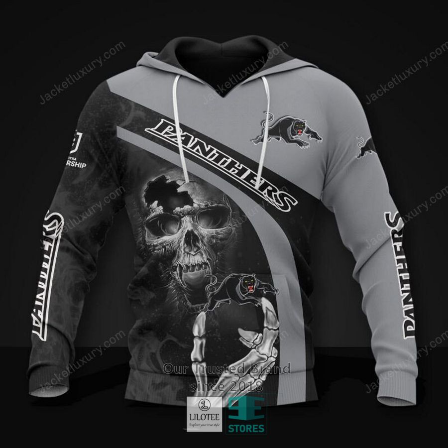 Penrith Panthers Skull Black Hoodie, Polo Shirt 20