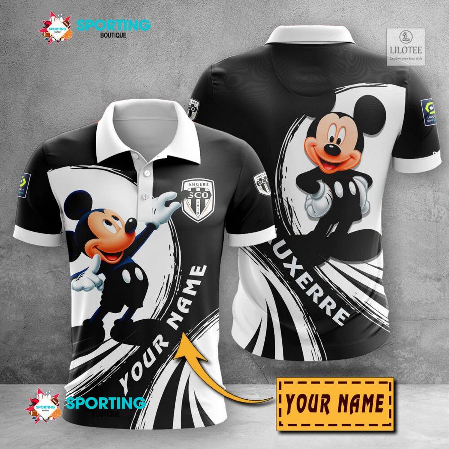 Personalized Angers SCO Mickey Mouse lIGUE 1 3D Hoodie, Shirt 22