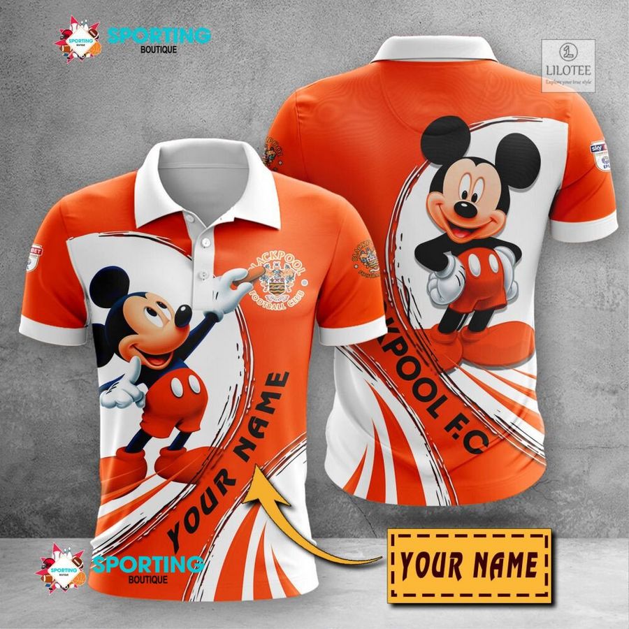 Personalized Blackpool F.C Mickey Mouse EFL 3D Hoodie, Shirt 22