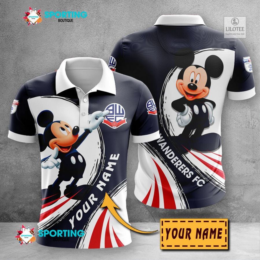 Personalized Bolton Wanderers Mickey Mouse EFL 3D Hoodie, Shirt 23