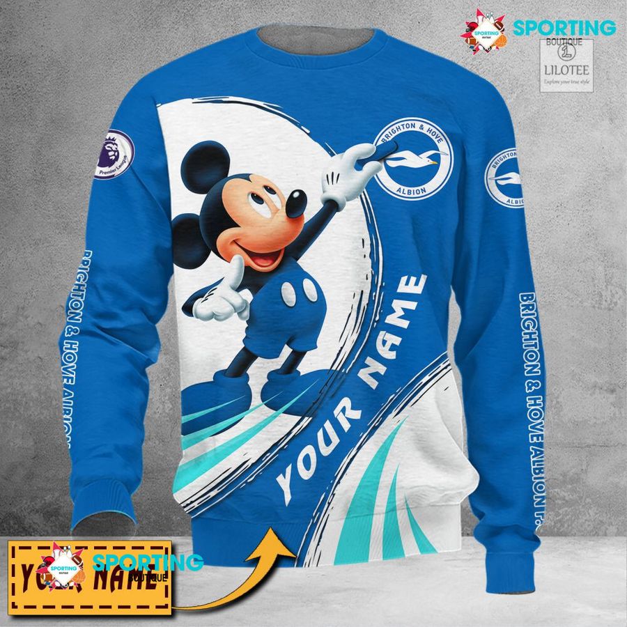 Personalized Brighton & Hove Albion F.C Mickey Mouse 3D Shirt, hoodie 5 Personalized Brighton & Hove Albion F.C Mickey Mouse 3D Shirt, hoodie - Image 5