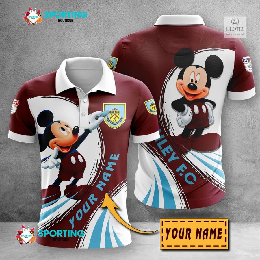 Personalized Burnley F.C Mickey Mouse EFL 3D Hoodie, Shirt 23