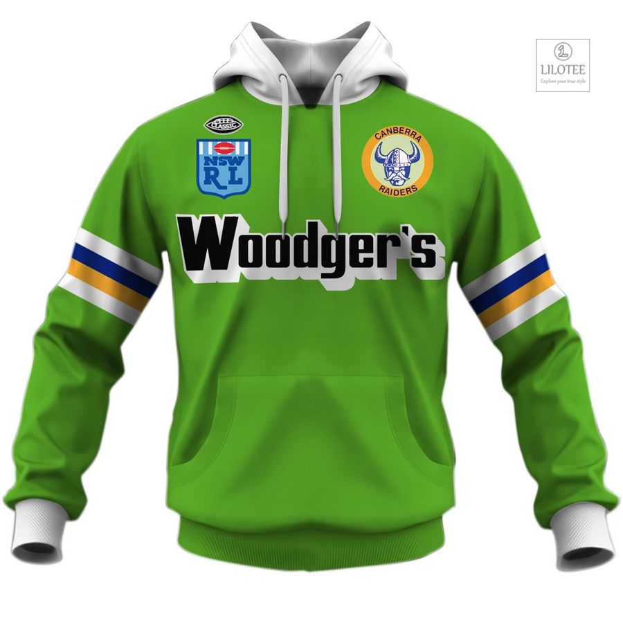 Personalized Canberra Raiders 1989 WOODGERS Vintage Retro Heritage 3D Hoodie, Shirt 14