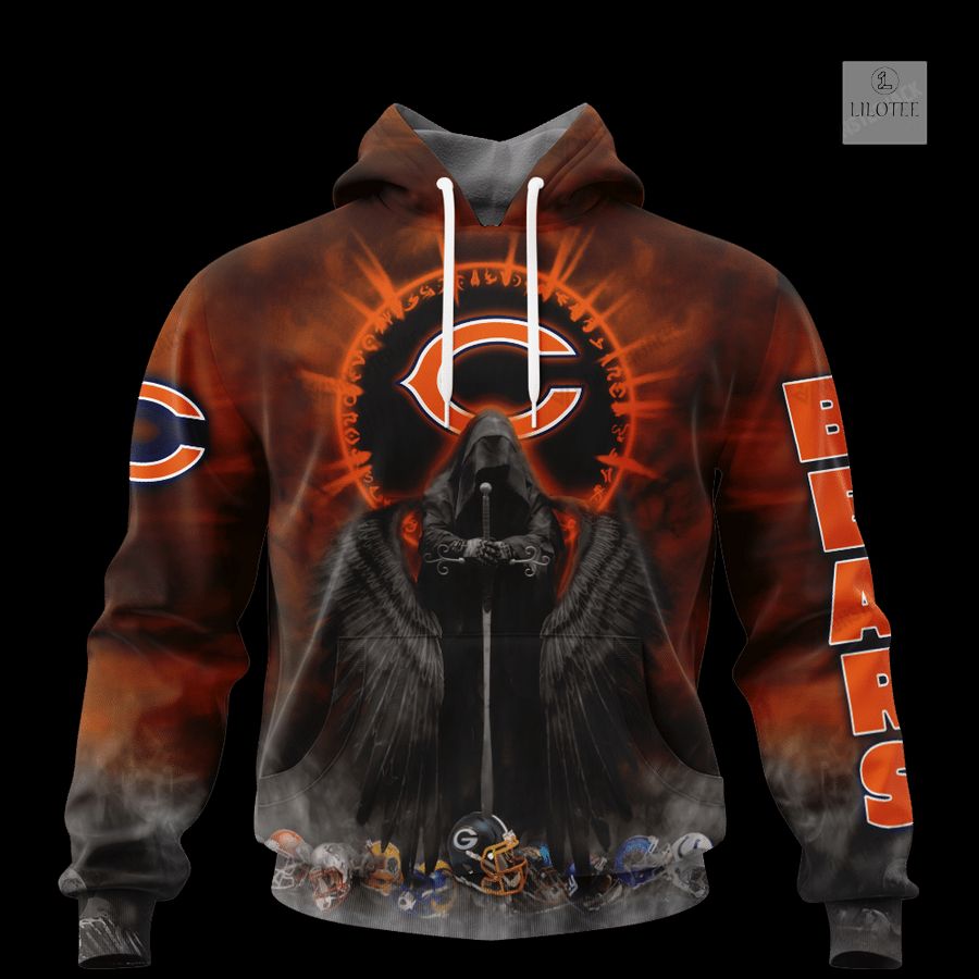 Personalized Chicago Bears Dark Angel 3D Zip Hoodie, Shirt 16