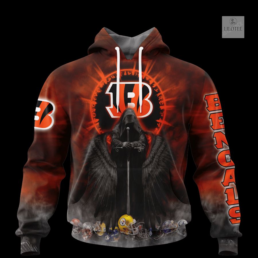 Personalized Cincinnati Bengals Dark Angel 3D Zip Hoodie, Shirt 16