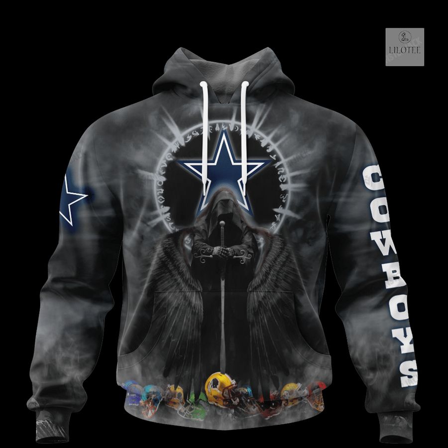 Personalized Dallas Cowboys Dark Angel 3D Zip Hoodie, Shirt 17