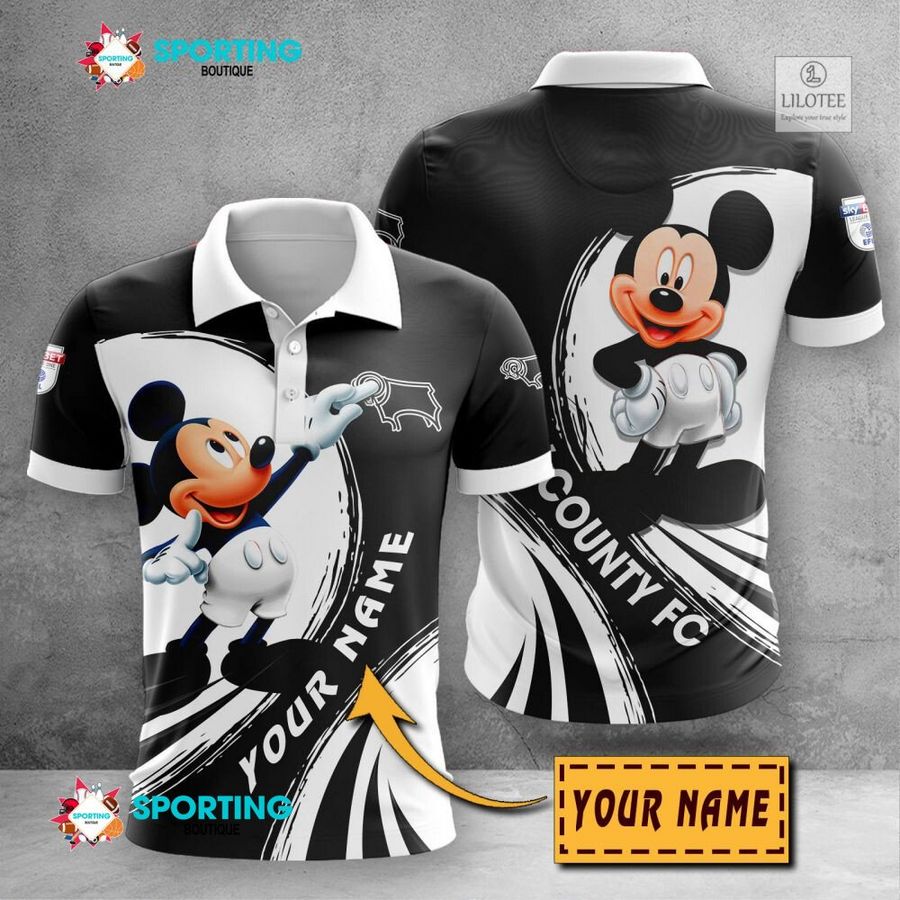 Personalized Derby County Mickey Mouse EFL 3D Hoodie, Shirt 22