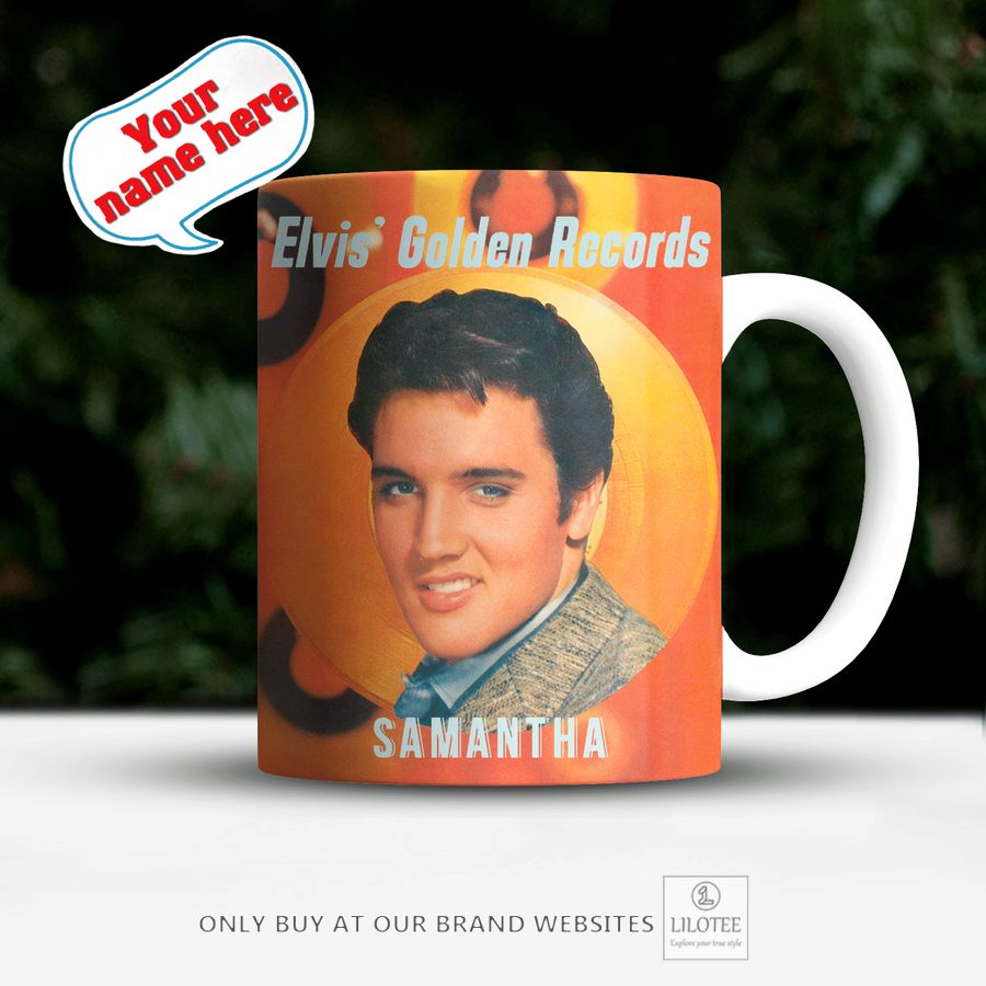 Personalized Elvis Presley Elvis' Golden Records Mug 3