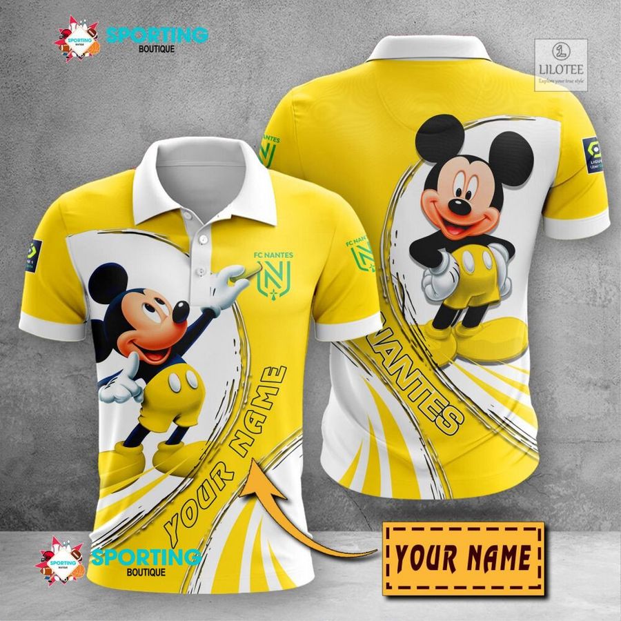 Personalized FC Nantes Mickey Mouse lIGUE 1 3D Hoodie, Shirt 22