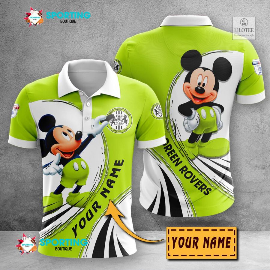 Personalized Forest Green Rovers Mickey Mouse EFL 3D Hoodie, Shirt 23