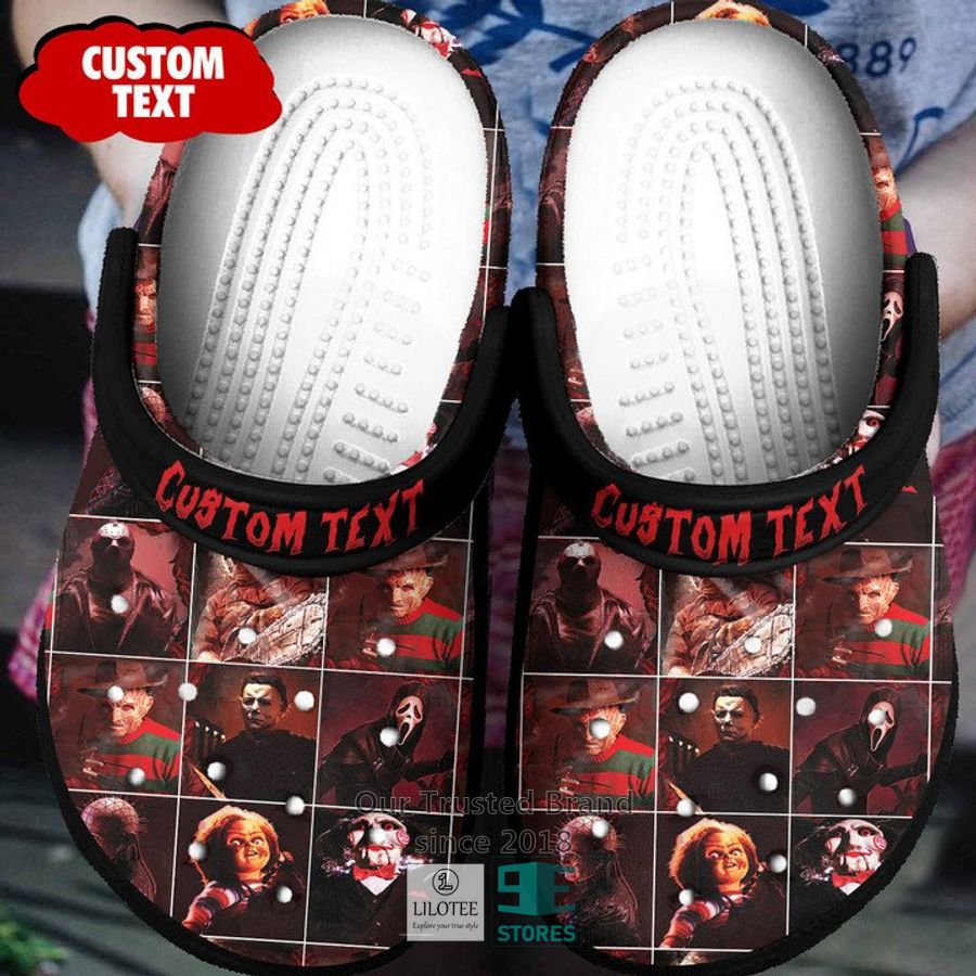 Personalized Horror Characters brown Crocs Crocband Clog 3