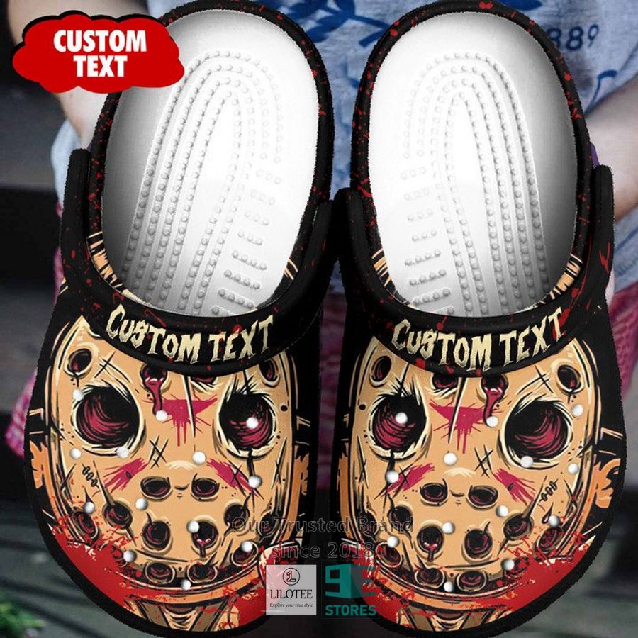 Personalized Jason Voorhees Face Crocs Crocband Clog 2