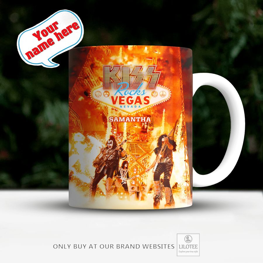 Personalized Kiss Rock Vegas Mug 2