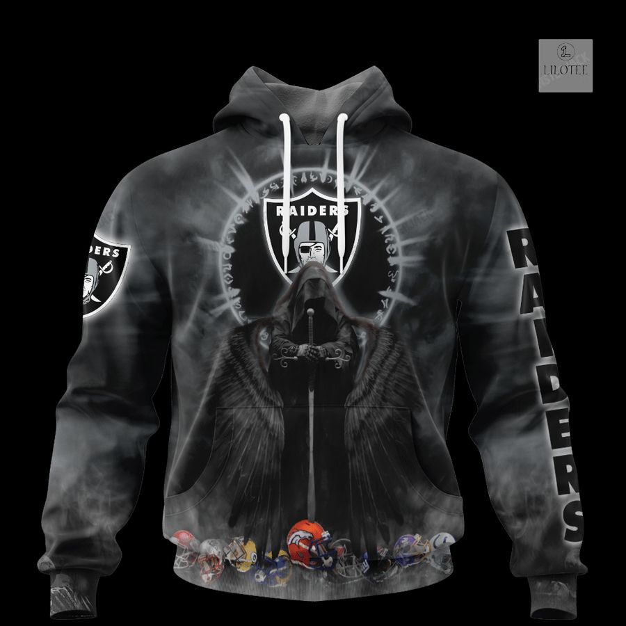 Personalized Las Vegas Raiders Dark Angel 3D Zip Hoodie, Shirt 16