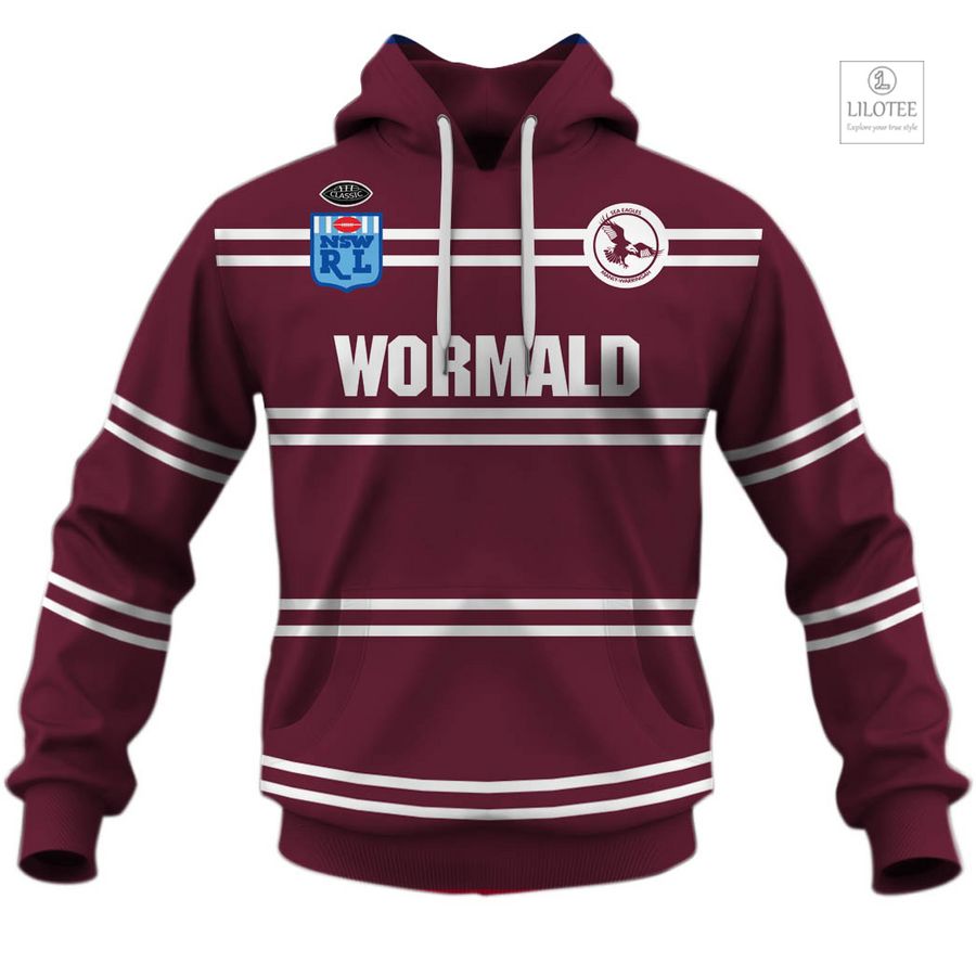 Personalized Manly Sea Eagles 1987 Vintage Retro 3D Hoodie, Shirt 15