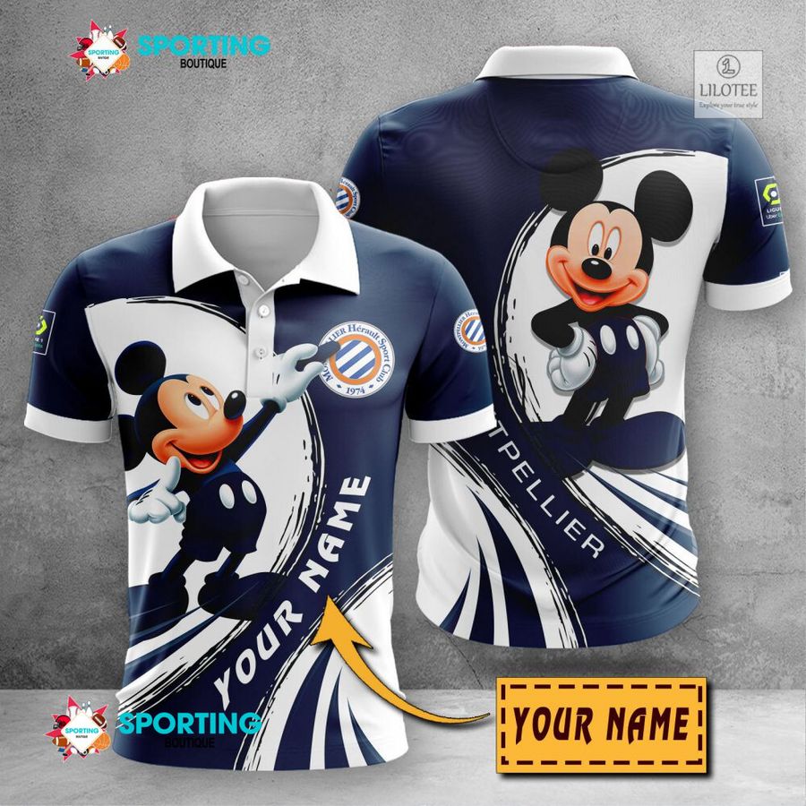 Personalized Montpellier HSC Mickey Mouse lIGUE 1 3D Hoodie, Shirt 22